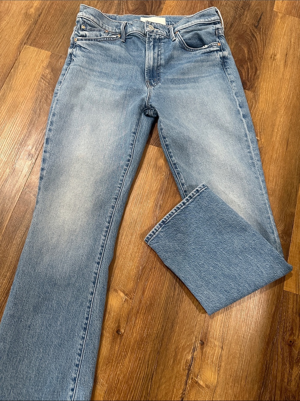 MOTHER Light Blue Flare Jeans